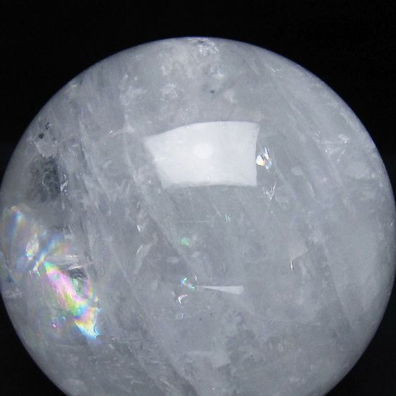 1.4Kg ヒマラヤ水晶 丸玉 102mm [t62-16646]