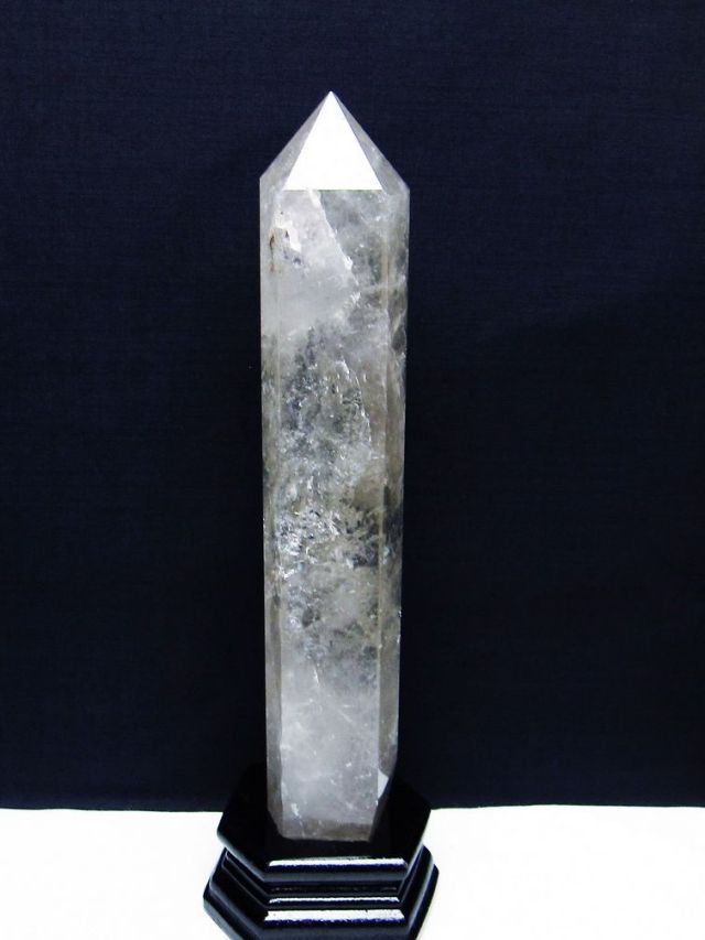 虹入り ヒマラヤ水晶 六角柱[T627-6372]