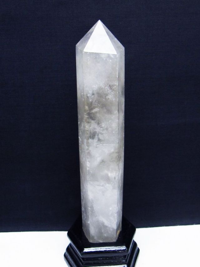 虹入り ヒマラヤ水晶 六角柱[t627-6838]