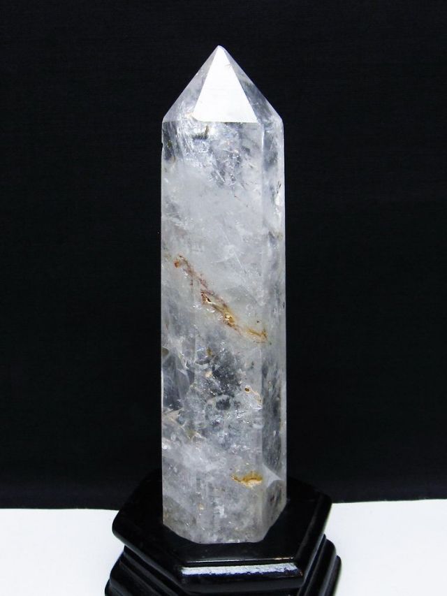 虹入り ヒマラヤ水晶 六角柱 [t627-6847]