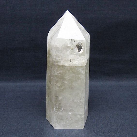 鉱物水晶 虹入り ヒマラヤ水晶 六角柱 [t627-7224]