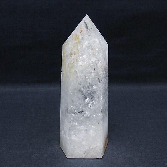 虹入り ヒマラヤ水晶 六角柱 [t627-7374]