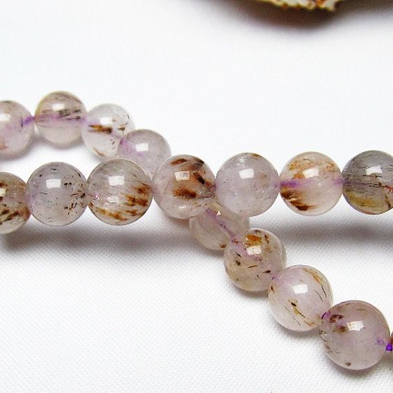 カコクセナイト インクォーツ  ブレスレット  8mm [T628-4020]