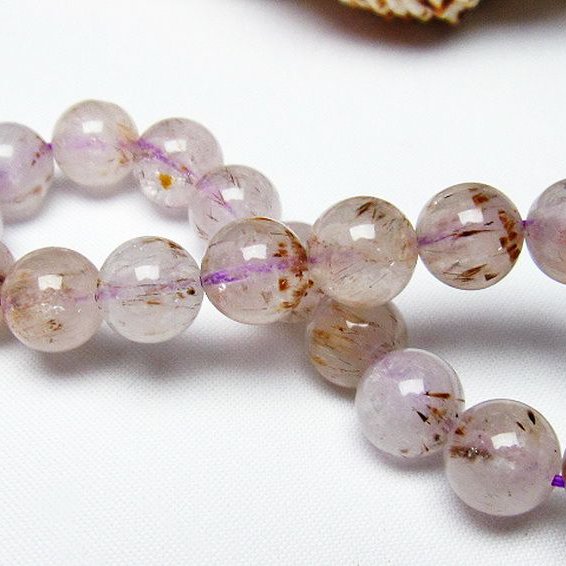 カコクセナイト インクォーツ  ブレスレット  10mm [T628-4033]