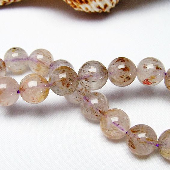 カコクセナイト インクォーツ  ブレスレット  10mm [T628-4243]