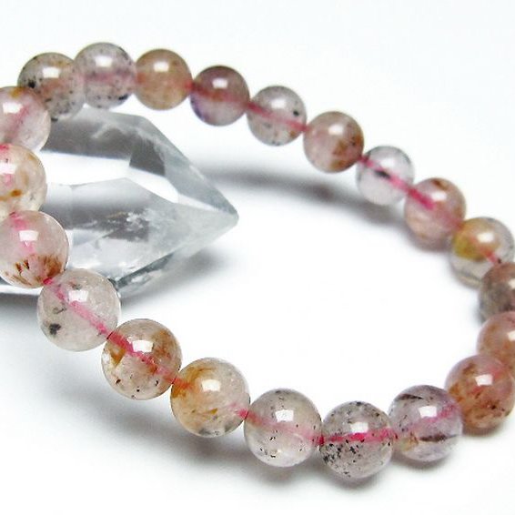 カコクセナイト インクォーツ  ブレスレット  9mm [T628-4456]