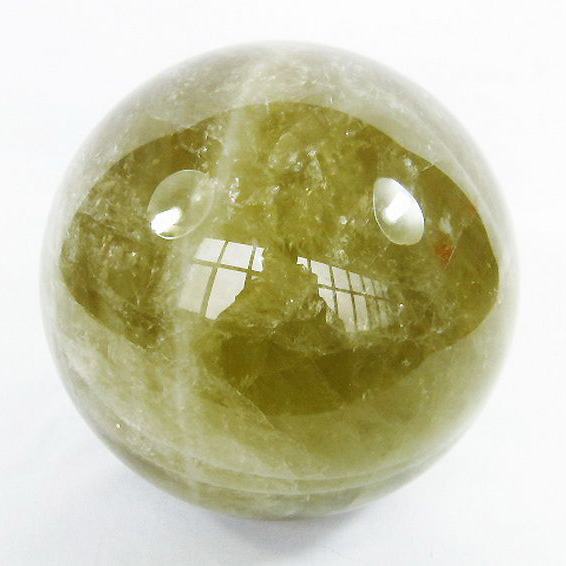 8Kg シトリン水晶 丸玉 185mm [T63-6374]