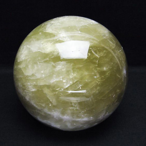 2.5Kg シトリン水晶 丸玉 123mm [T63-6881]