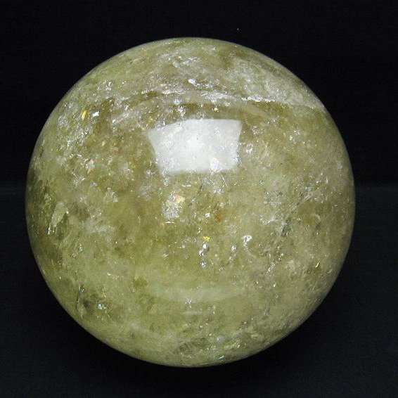 5Kg シトリン水晶 丸玉 153mm [t63-7384]
