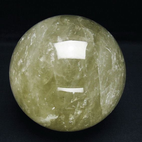 1.3Kg シトリン水晶 丸玉 96mm [T63-7559]