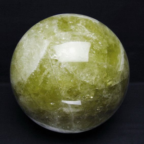 10.3Kg シトリン水晶 丸玉 195mm [T63-7650]