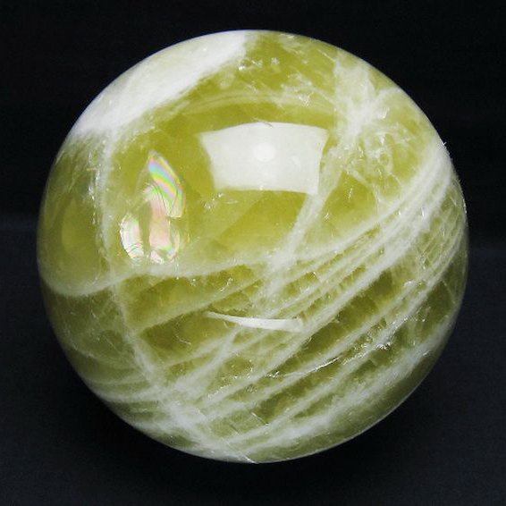 3.1Kg シトリン水晶 丸玉 133mm [t63-7742]
