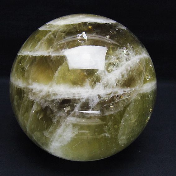 3Kg シトリン水晶 丸玉 135mm [t63-7816]