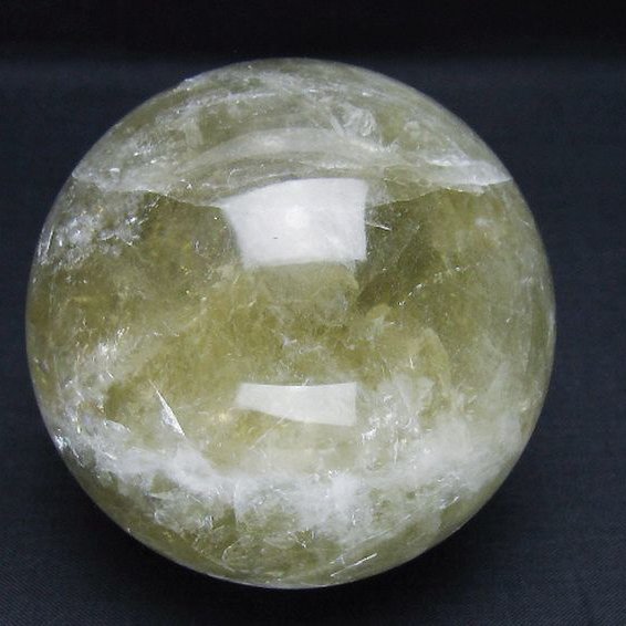 シトリン水晶 丸玉 77mm [t63-7981]