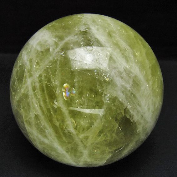1.4Kg シトリン水晶 丸玉 100mm [t63-8159]