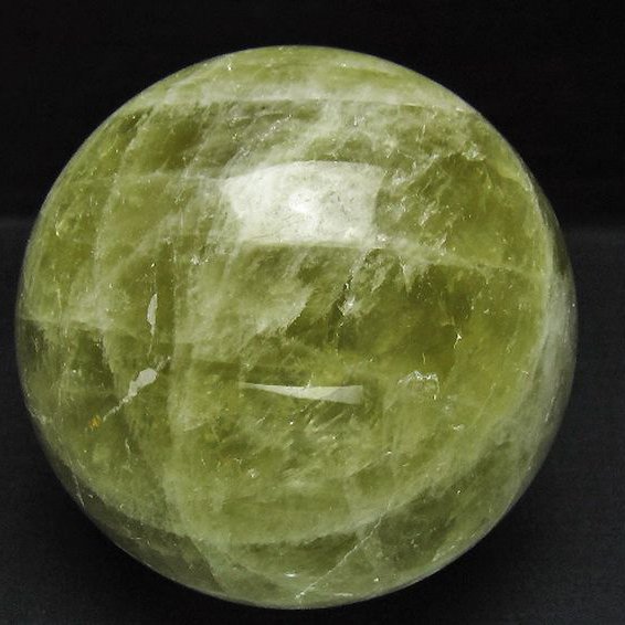 1.3Kg シトリン水晶 丸玉 100mm [t63-8162]