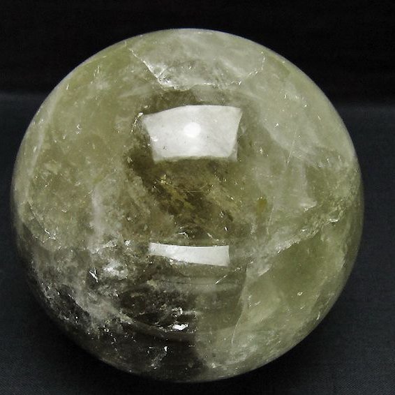 1Kg シトリン水晶 丸玉 90mm [t63-8167]