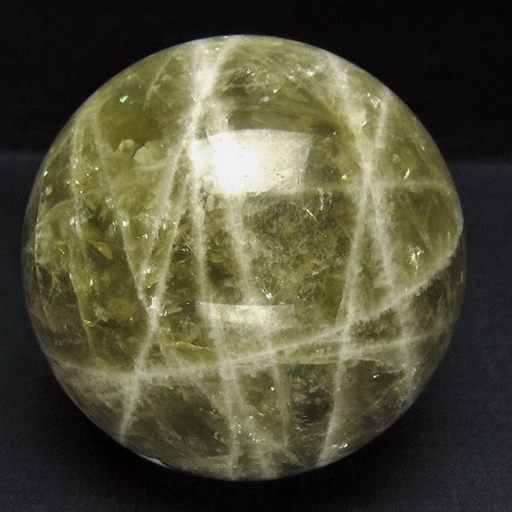 1.1Kg シトリン水晶 丸玉 91mm [t63-8187]