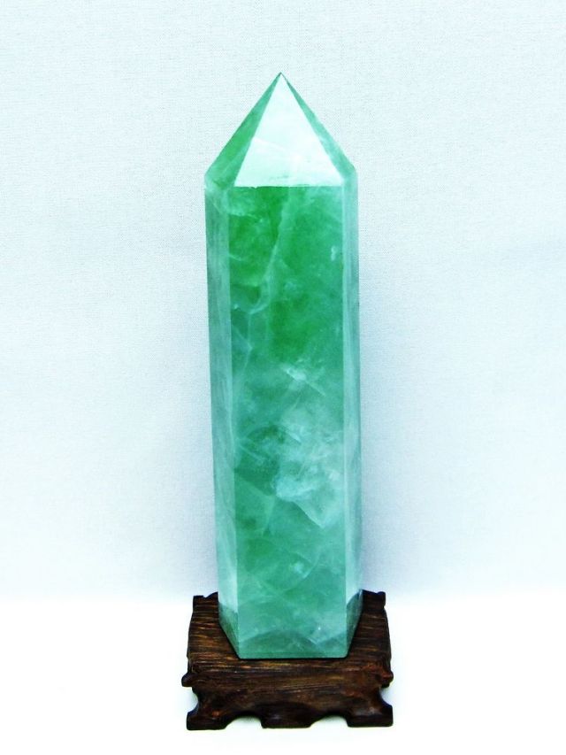 フローライトファントム 六角柱[T634-5252]