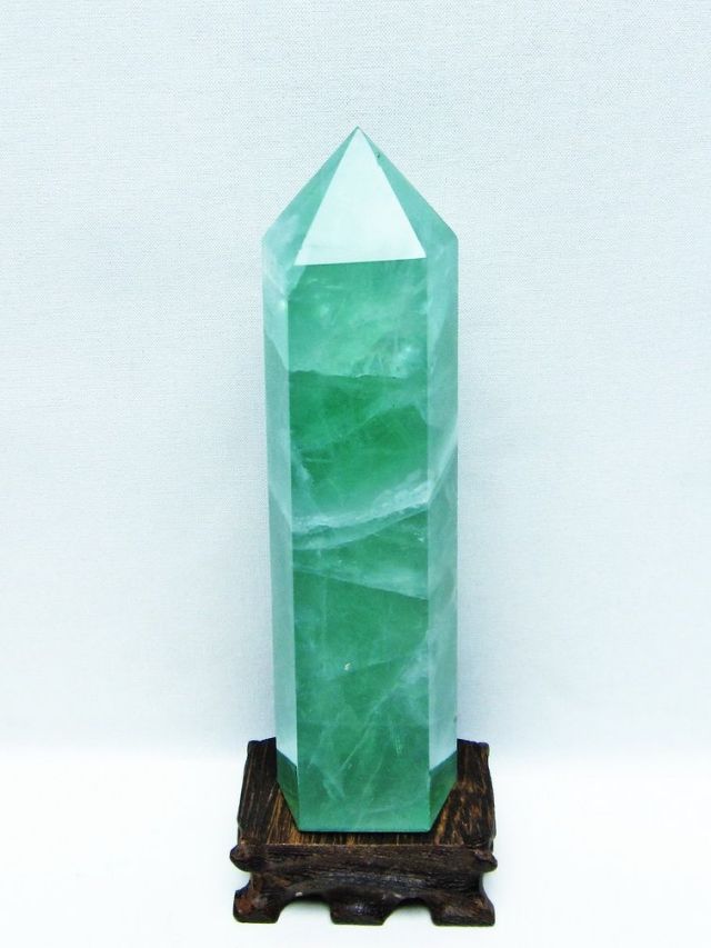 フローライトファントム 六角柱[T634-5264]