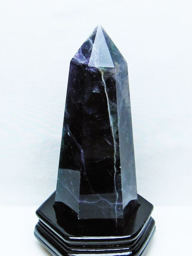 2.4Kg フローライト 六角柱[T634-5510]