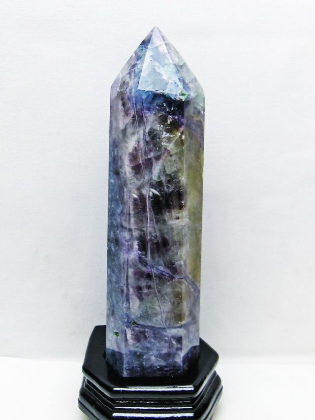 2Kg フローライト 六角柱 [t634-5594]