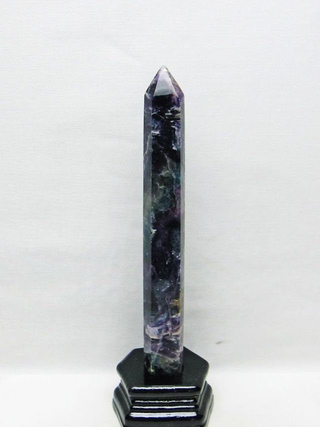 フローライト 六角柱 [t634-5657]