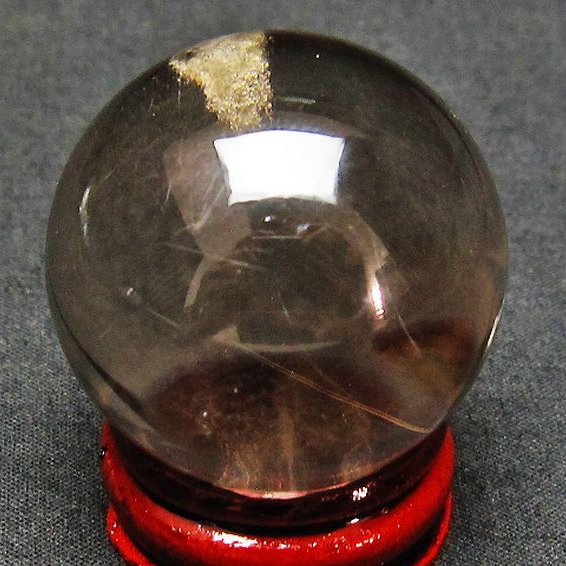 ルチル入り ガーデン水晶 丸玉 35mm [t637-2916]