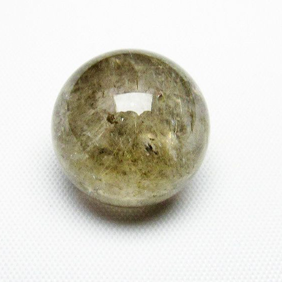 ルチル入り 水晶 丸玉 18mm [T637-4201]