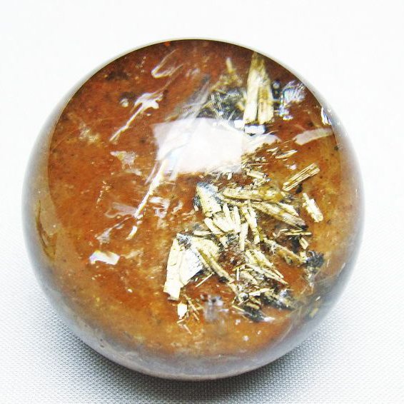 ゴールドタイチンルチル入り 水晶 丸玉 47mm [T637-4732]