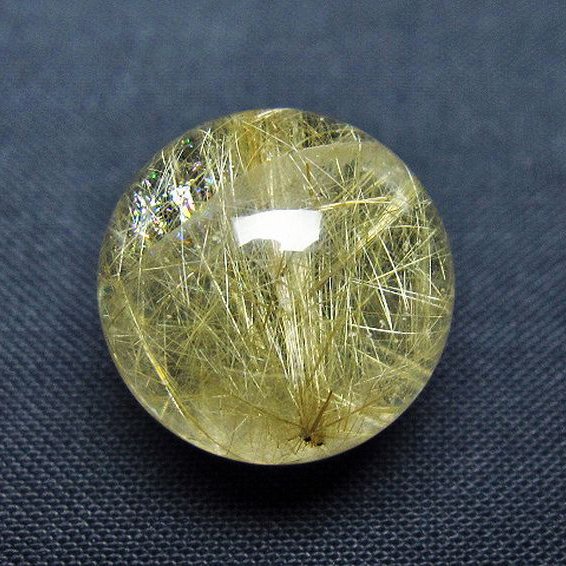 ルチル入り 水晶 丸玉 18mm [T637-4750]