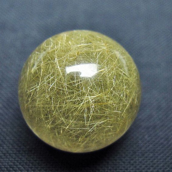 ルチルクォーツ　水晶玉 ルチル入り 水晶 丸玉 16mm [t637-4753]