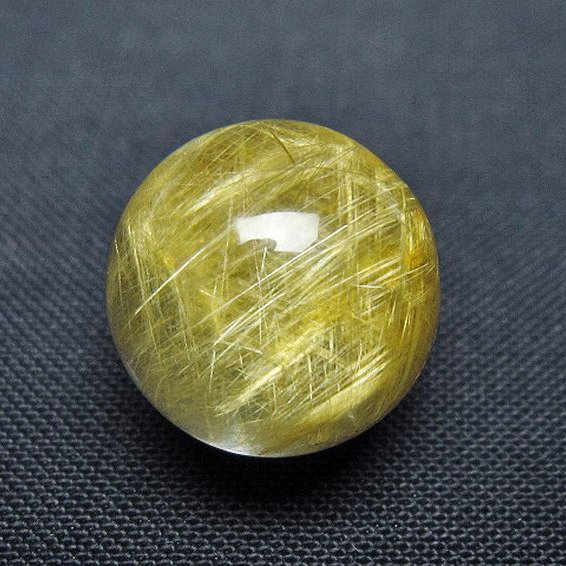 ルチル入り 水晶 丸玉 15mm [T637-4758]