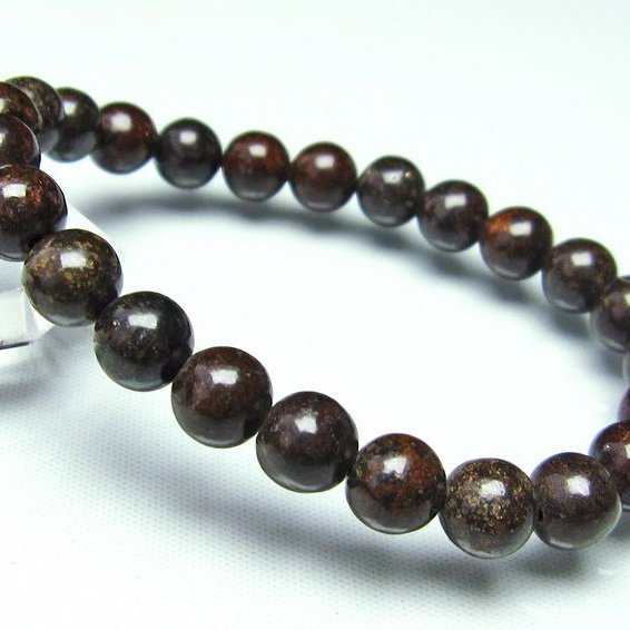 コンドライト「サハラNWA869隕石」 ブレスレット 8mm [T64-709]