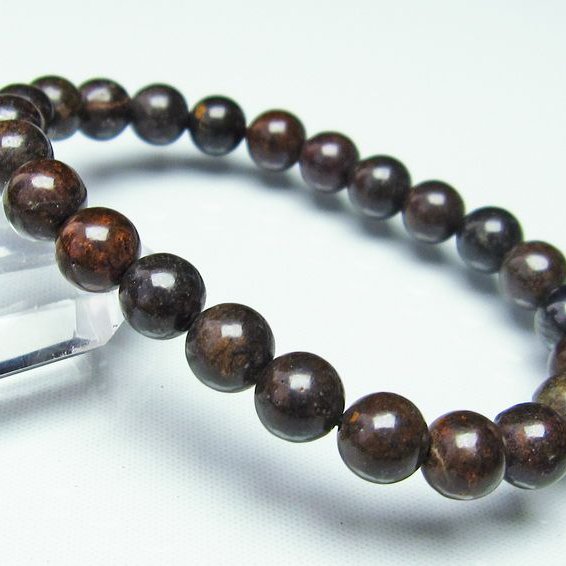 コンドライト「サハラNWA869隕石」 ブレスレット 8mm [T64-714]