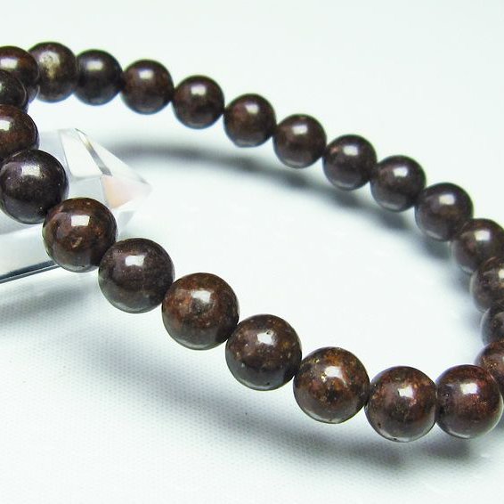 コンドライト「サハラNWA869隕石」 ブレスレット 8mm [T64-719]