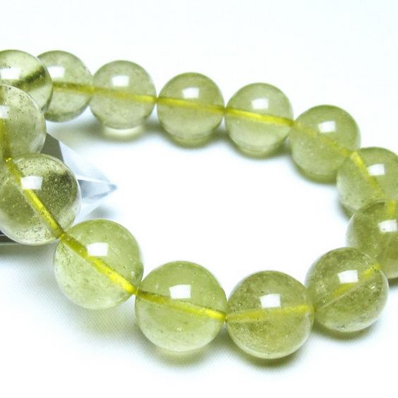 ★アン凛子★リビアングラス　隕石　12ミリ リビアングラス ブレスレット 16mm 隕石由来の天然ガラス[t64-811]