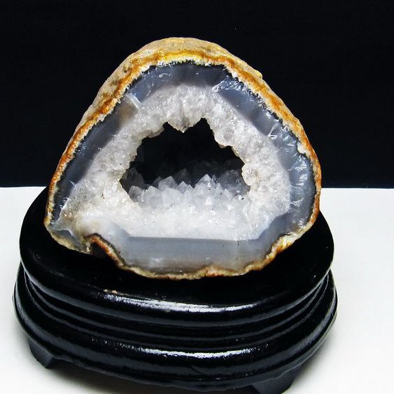 1.1Kg ウルグアイ産  アゲート水晶ドーム[T640-2187]