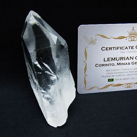 レムリアンシード水晶 原石 ミナスジェライス州コリント産 ※証明書付き[T641-1888]