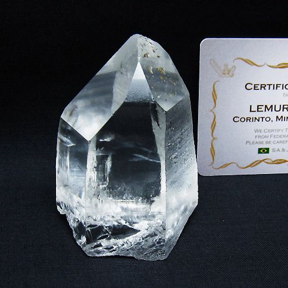レムリアンシード水晶 原石 ミナスジェライス州コリント産 ※証明書付き[T641-1901]