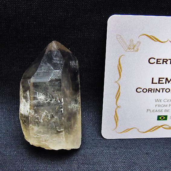 レムリアンシード 水晶 原石 ミナスジェライス州コリント産 ※証明書付き[T641-1975]