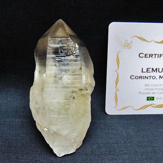 レムリアンシード 水晶 原石 ミナスジェライス州コリント産 ※証明書付き[T641-1996]