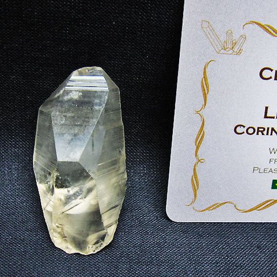 レムリアンシード 水晶 原石 ミナスジェライス州コリント産 ※証明書付き[T641-2035]