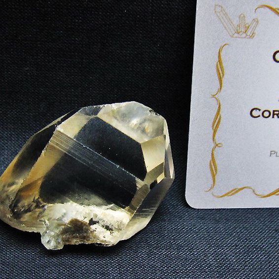 レムリアンシード 水晶 原石 ミナスジェライス州コリント産 ※証明書付き[T641-2036]