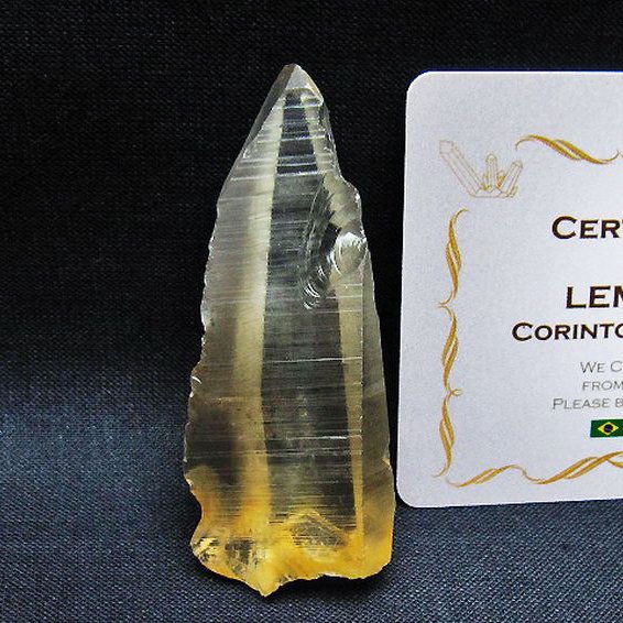 レムリアンシード 水晶 原石 ミナスジェライス州コリント産 ※証明書付き[T641-2039]