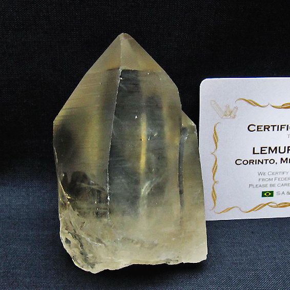 レムリアンシード 水晶 原石 ミナスジェライス州コリント産 ※証明書付き[T641-2049]