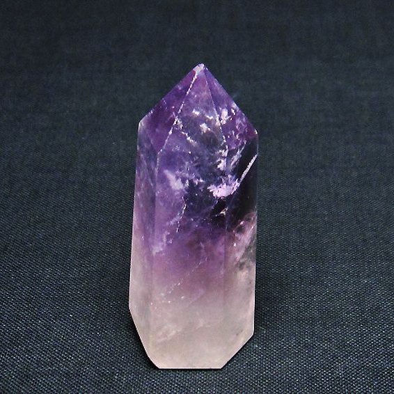 美品！アメジストクラスター六角柱 アメジスト 六角柱 [t642-5969]