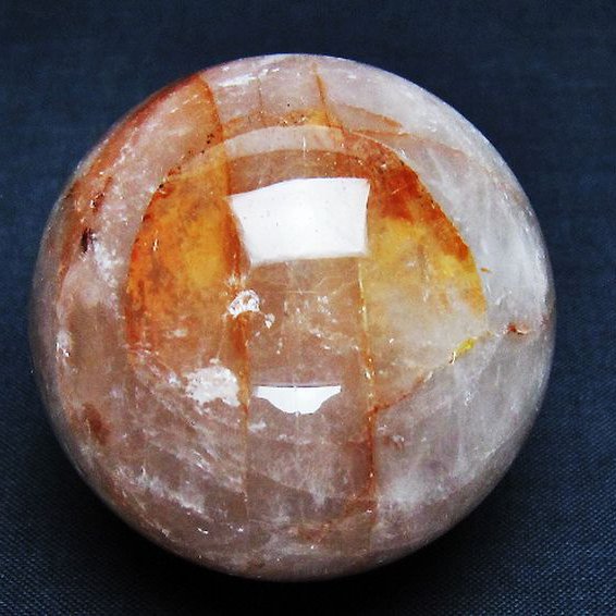 ヘマタイトインクォーツ 丸玉 50mm [T643-4518]