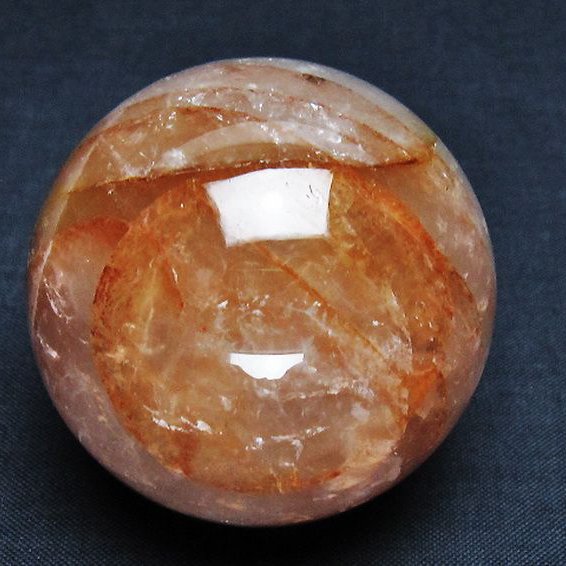 ヘマタイトインクォーツ 丸玉 50mm [T643-4523]