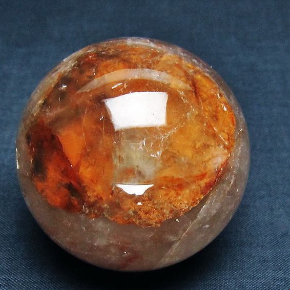 ヘマタイトインクォーツ 丸玉 52mm [T643-4529]